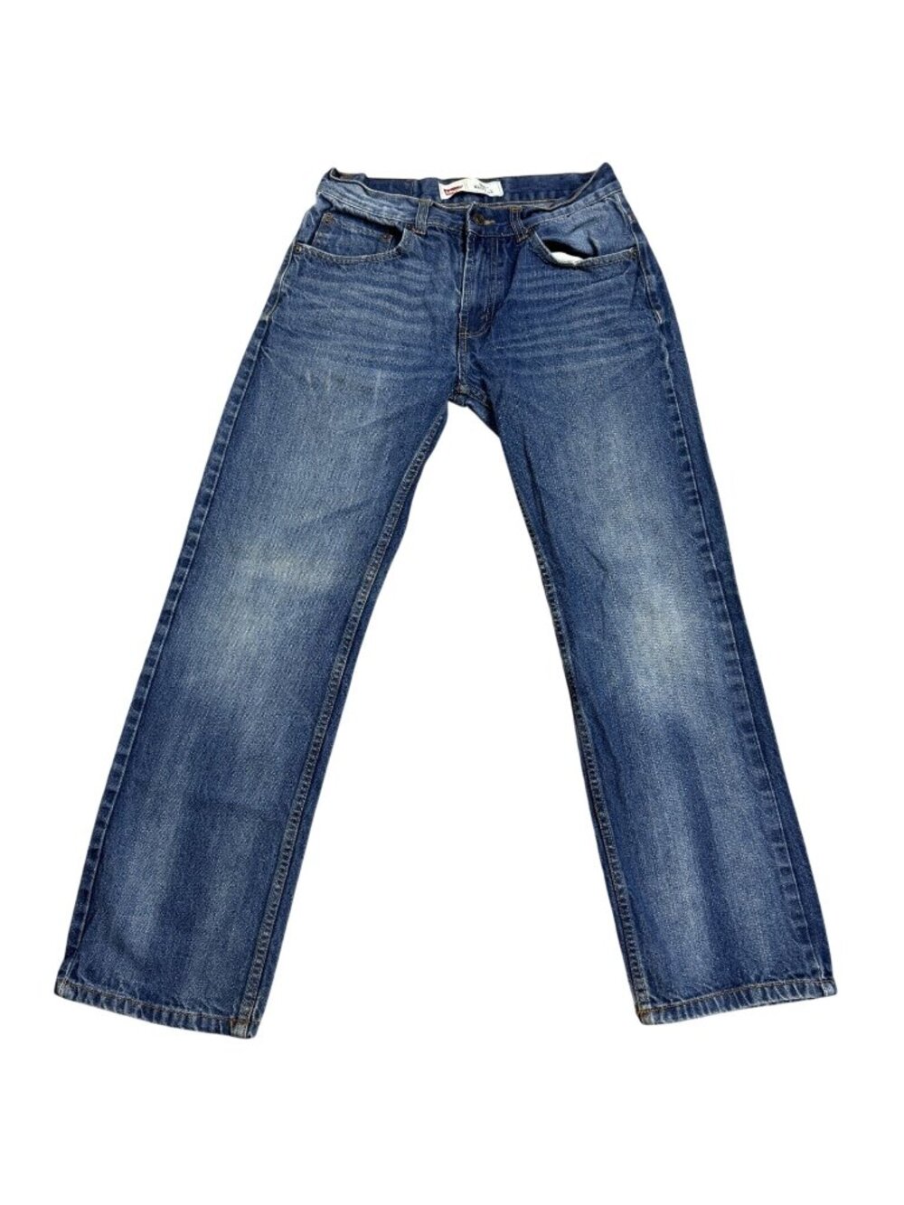 Levi's 505 Jeans Mens Teen Size 16 Reg 28X28 Blue Cotton Regular Fit Straight